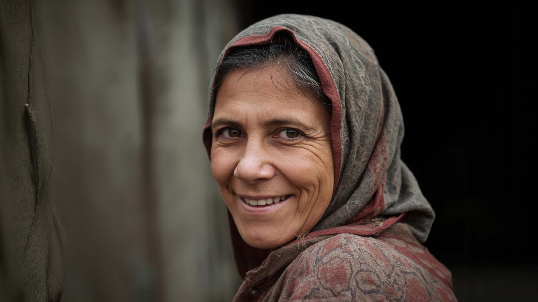 lucid-origin_Close_portrait_of_a_smiling_Romanian_Sinti_and_Roma_female_looking_at_the_camera-3-edit